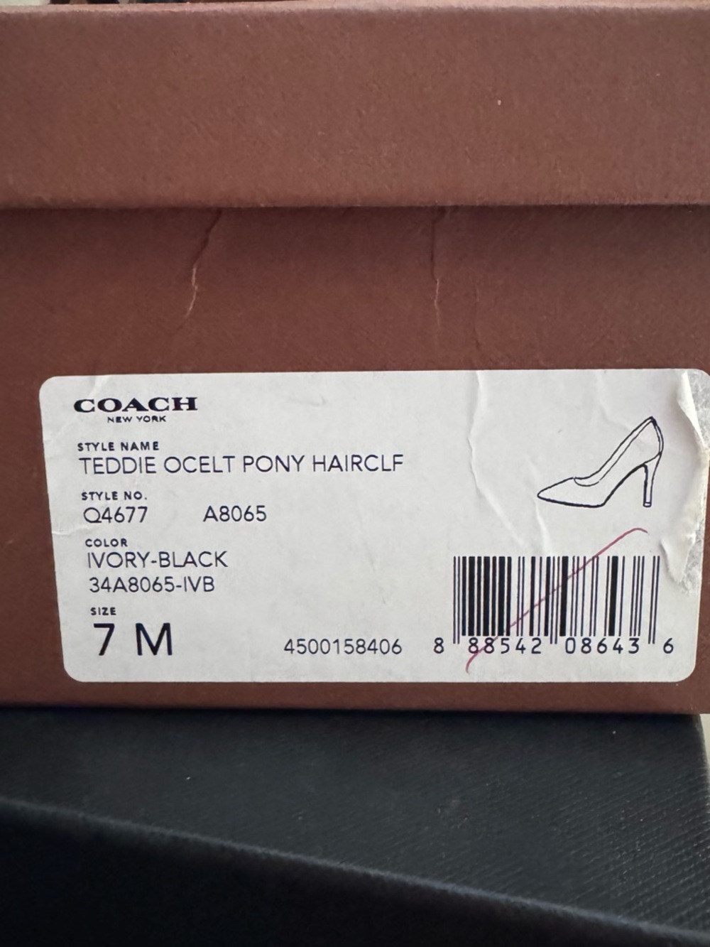 Coach ocelot  pony hair calf heels - Picture 10 of 11